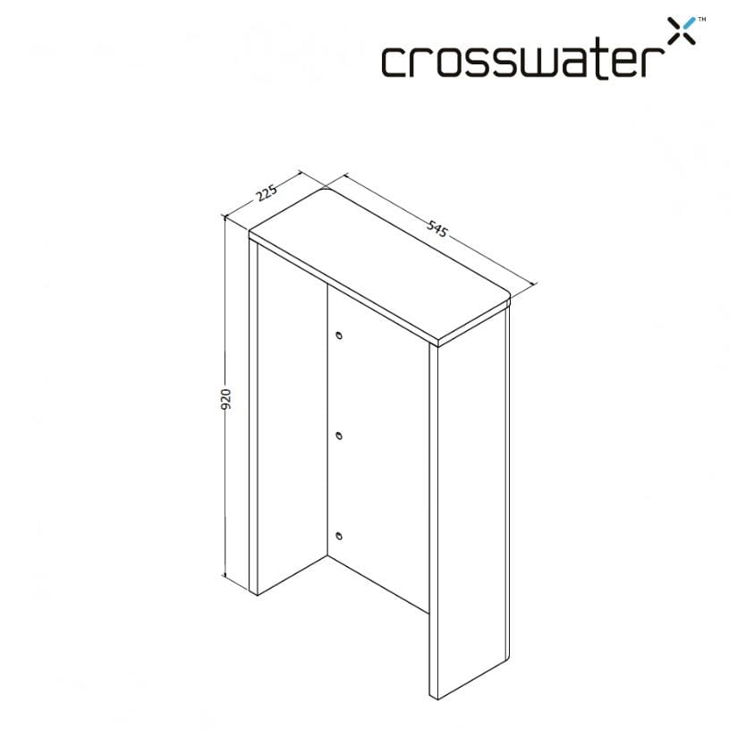 Crosswater WC Back To Wall Unit Crosswater WC Unit - 545mm Wide