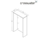 Crosswater WC Back To Wall Unit Crosswater WC Unit - 545mm Wide
