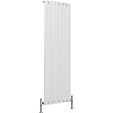 Aquarius Bathrooms Panel Radiator 1600 x490mm / White Aquarius Flat Single Vertical Radiator