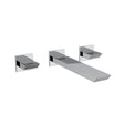 Crosswater Wall Mounted Basin Tap Chrome Crosswater Limit 3 Hole Wall Mounted Basin Mixer Tap