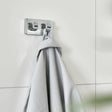 Smedbo Towel Rails and Rings Smedbo Ice Double Towel Hook in Chrome