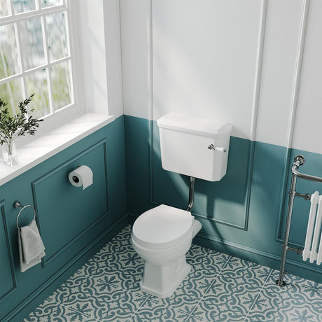 Aquarius Bathrooms Low Level Toilet Aquarius Harewood Traditional Low Level Toilet with Soft Close Seat