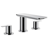 Flova 3 Tap Hole Bath Set Flova Spring 3 Hole Deck Mounted Bath Filler Tap in Diamond Chrome
