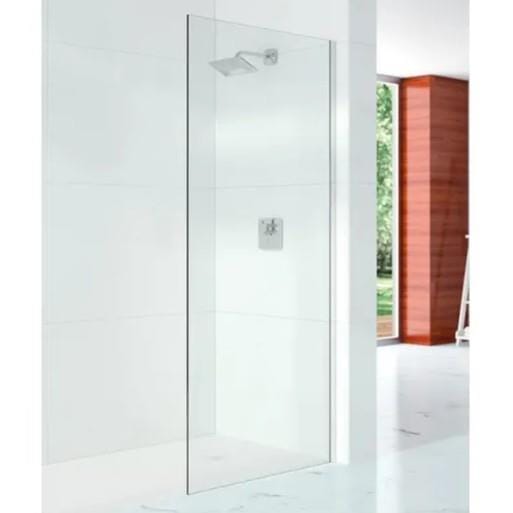 Merlyn Wetroom Panel Merlyn 10 Series Wet Room Glass Panel with Wall Profile -1100mm Wide - 10mm Glass