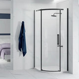 Merlyn Quadrant Shower Enclosure Matt Black / Left Handed Merlyn Ionic Essence Frameless 8mm 1 Door Quadrant Shower Enclosure