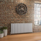 Eastbrook Panel Radiator 600 x 1420 / Central Heating Eastbrook Guardia Straight Horizontal Aluminium in Matt Grey