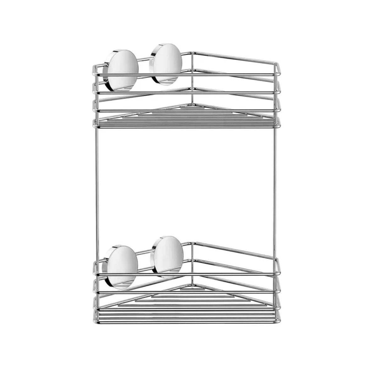 Smedbo Basket Smedbo Beslagsboden Frame Self-Adhesive Two Tier Corner Shower Basket