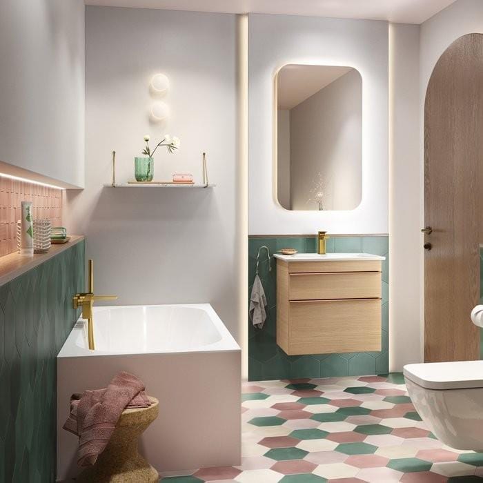 Villeroy & Boch Double Ended Bath Villeroy & Boch Oberon 2.0 Quaryl Double Ended Bath