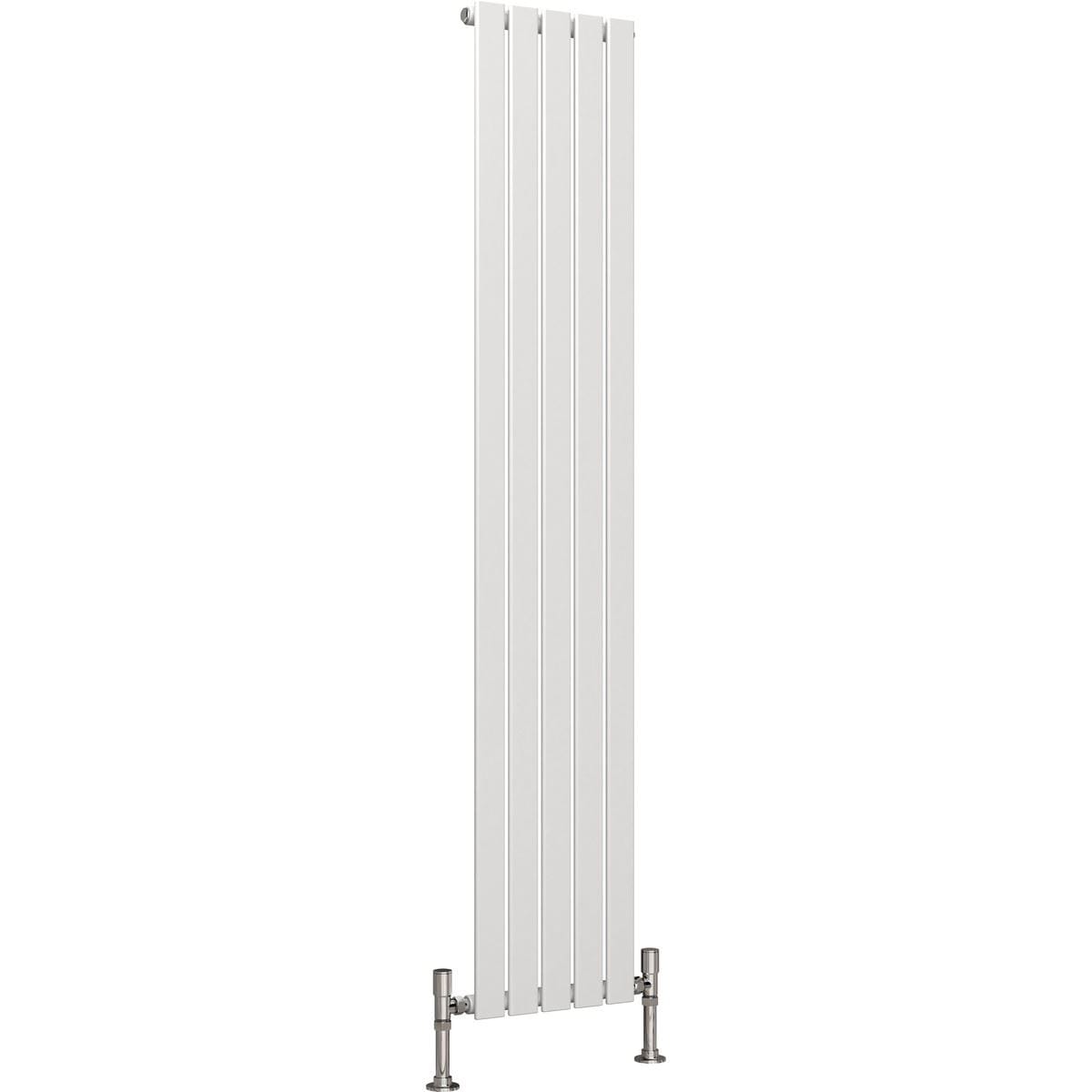 Aquarius Bathrooms Panel Radiator 1800 x 350mm / White Aquarius Flat Single Vertical Radiator