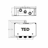 TED Concealed Shower Valve TED Togo 2/3 Outlet Digital Shower Valve with Large Round Plate