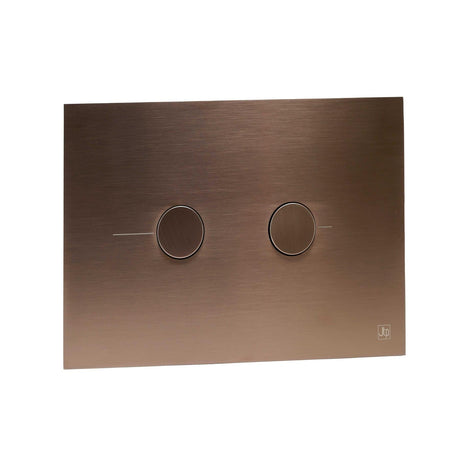 JTP Flush Plate Brushed Bronze JTP Metal Pneumatic Flush Plate
