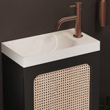 Crosswater Cloakroom Vanity Unit Crosswater Alo Single Door Wall Mounted 400mm Cloakroom Vanity Unit with Basin