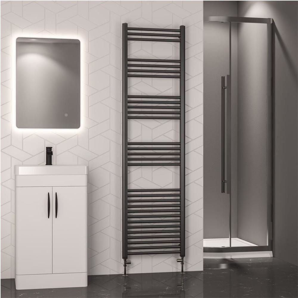 Eastbrook Wendover Straight Heated Towel Rail in Brushed Gunmetal