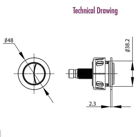 Crosswater Flush Button and Cable