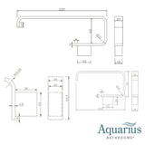 Aquarius Bathrooms Accessory Set Aquarius FT 3 Piece Bathroom Accessory Pack