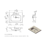 Aquarius Bathrooms Wall Mounted Vanity Unit Aquarius Contour 615mm Wall Mounted One Drawer Vanity Unit with Basin