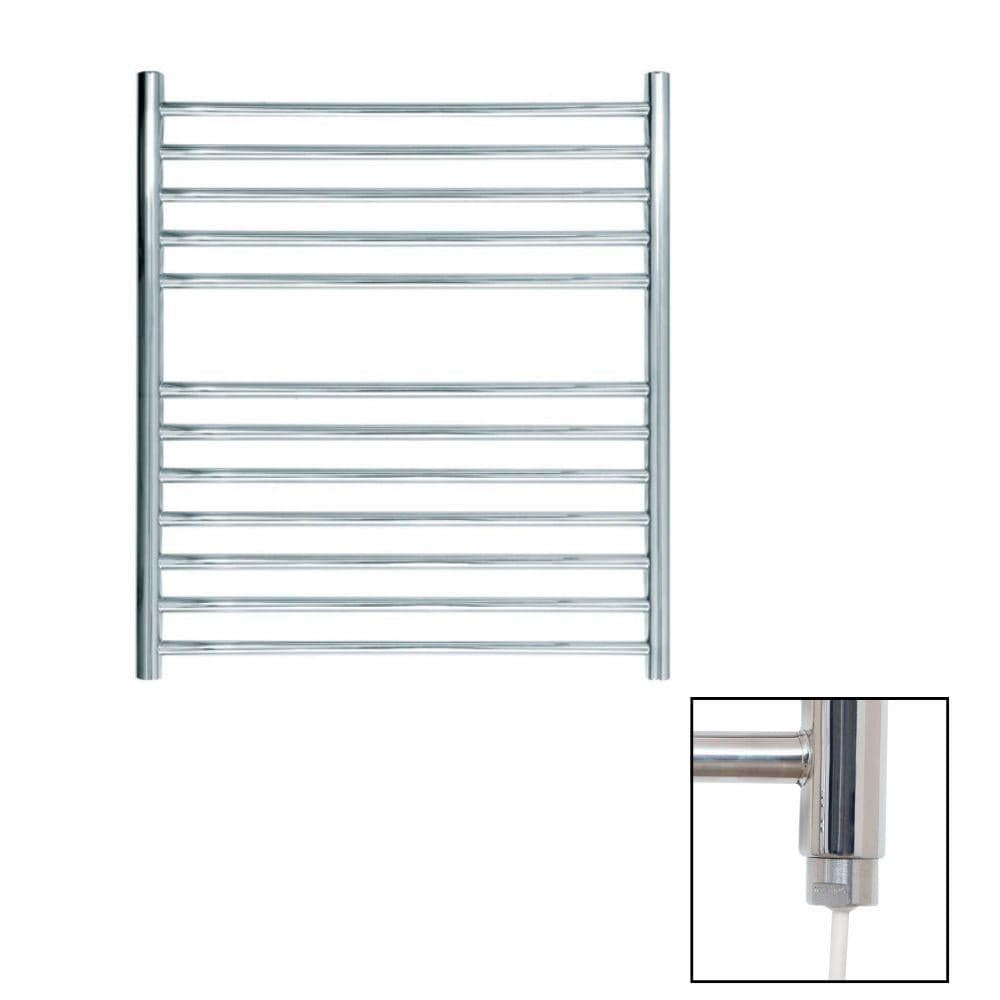 JIS Ladder Rail 700 x 620mm / Polished Chrome / Electric Only JIS Sussex Ouse Vertical Stainless Steel Heated Towel Rail