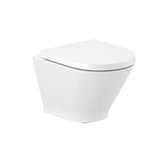 Roca Wall Hung Toilet Roca The Gap Round Compact Wall Hung Rimless Toilet with Soft Close Seat