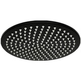 TED Fixed Shower Head Matt Black TED Universal 250mm Fixed Shower Head
