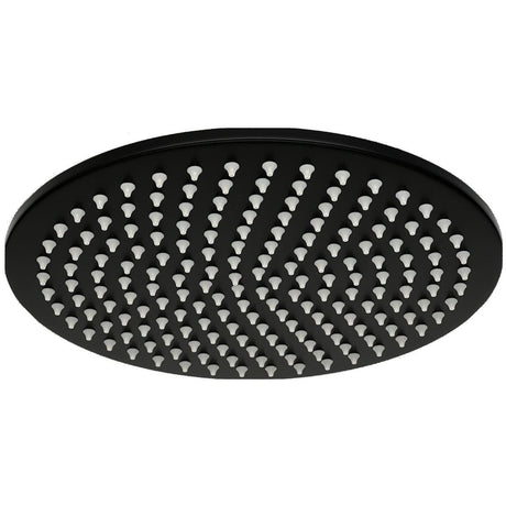 TED Fixed Shower Head Matt Black TED Universal 250mm Fixed Shower Head