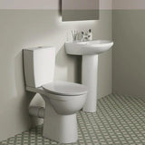 Ideal Standard Close Coupled Toilet Ideal Standard Eurovit+ Comfort Height Close Coupled Toilet with Soft Close Toilet Seat