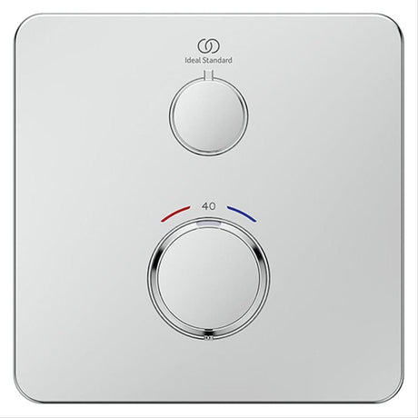 Ideal Standard Concealed Shower Valve Ideal Standard Ceratherm C25 Single Outlet Square Concealed Valve Trim-set in Chrome