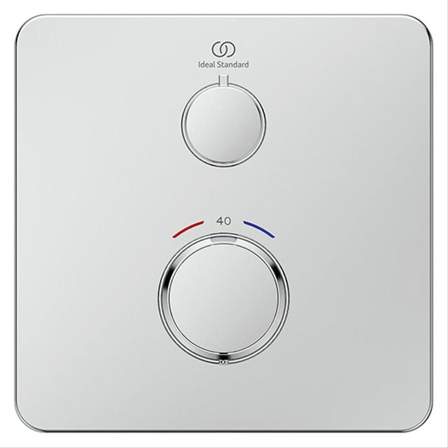 Ideal Standard Concealed Shower Valve Ideal Standard Ceratherm C25 Single Outlet Square Concealed Valve Trim-set in Chrome