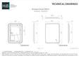 hib. Illuminated Mirror 700 x 500mm / Black hib. Arcane Curve LED Illuminated Mirror