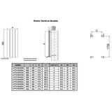 Reina Panel Radiator Reina Piatto Double Vertical Panel Central Heating Radiator