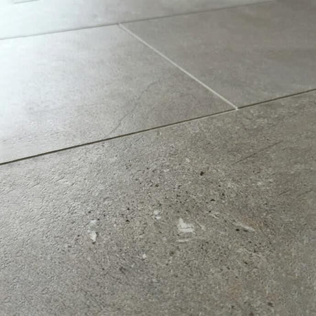 Aquarius Bathrooms Click Flooring Aquarius Siena Uniclic SPC Tile Flooring  in Grey Stone 1.44sqm - 100% Waterproof Rigid Core and Built-In Underlay