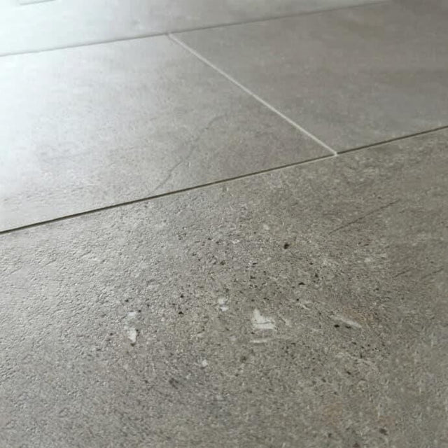 Aquarius Bathrooms Click Flooring Aquarius Siena Uniclic SPC Tile Flooring  in Grey Stone 1.44sqm - 100% Waterproof Rigid Core and Built-In Underlay
