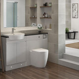 Aquarius Bathrooms Back to Wall Toilet Aquarius Emma Back to Wall Toilet with Soft Close Seat