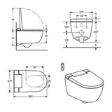 Geberit Smart Toilet Geberit Aquaclean Alba Rimless Wall Hung Smart Toilet