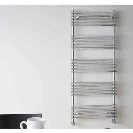 Vogue Designer Towel Radiator 1508 x 600 / Central Heating Vogue Tune Straight Designer Towel Radiator in Chrome