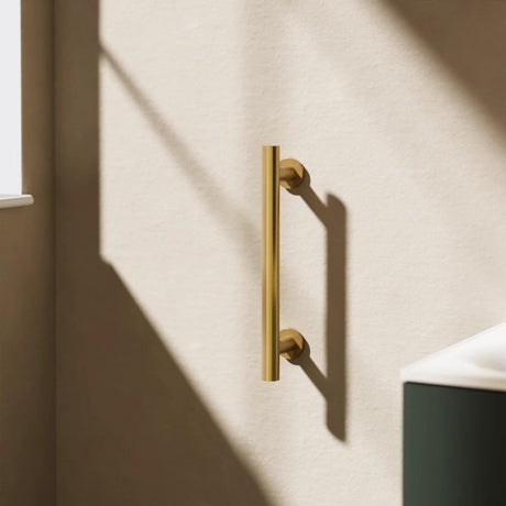 Crosswater Grab Rail/Bar Brushed Brass / 400mm Crosswater Straight Grab Bar