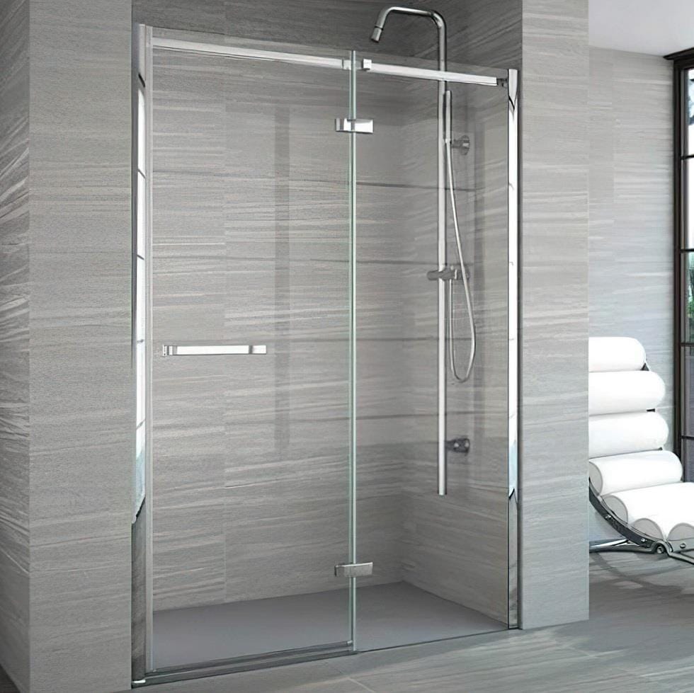 Merlyn Hinged Shower Door Merlyn 8 Series Frameless Hinged Door with Inline Panel