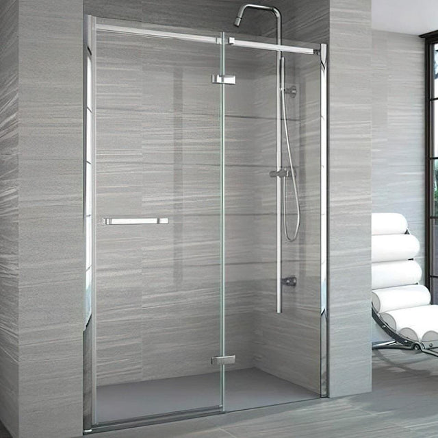 Merlyn Hinged Shower Door Merlyn 8 Series Frameless Hinged Door with Inline Panel