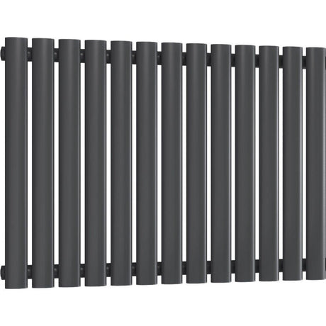 Aquarius Bathrooms Column Radiator 600 x780mm Aquarius Athens Single Horizontal Column Radiator in Anthracite