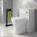 Aquarius Bathrooms WC Back To Wall Unit White Aquarius Halite Waterproof 500mm WC Unit