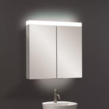 Crosswater Mirrored Cabinet Crosswater Image 700mm Illuminated Mirrored Double Door Cabinet