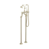 Vado Freestanding Bath Filler Booth & Co. Axbridge Floor Standing Bath and Shower Mixer with Traditional Shower Handset