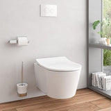 TOTO Wall Hung Toilet TOTO RP Wall Hung Rimless Toilet with Tornado Flush and Soft Close Seat