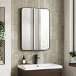 Aquarius Bathrooms Illuminated Mirror Black Aquarius Lumine Inset Framed LED Touch Sensor Rectangular Mirror - 700 x 500mm