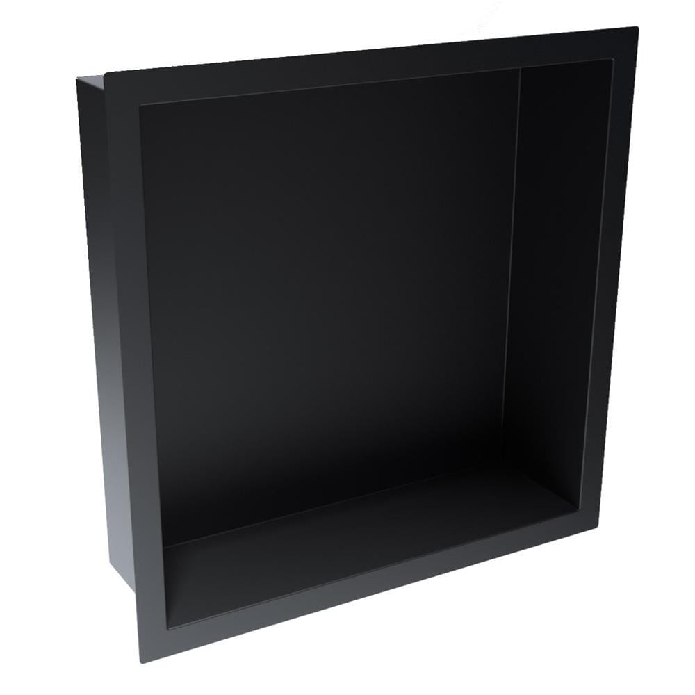 Aquarius Bathrooms Shelf Matt Black / 300 x 300mm Aquarius Shower Niche