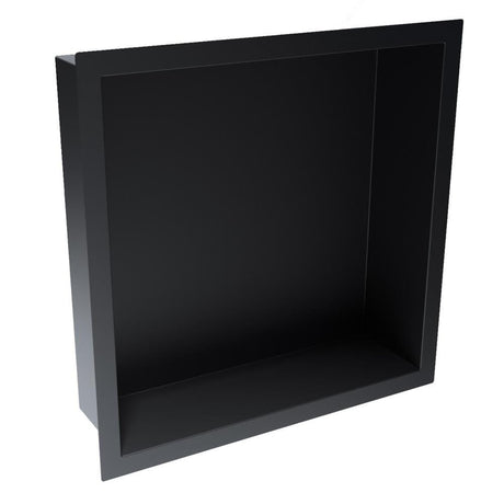 Aquarius Bathrooms Shelf Matt Black / 300 x 300mm Aquarius Shower Niche