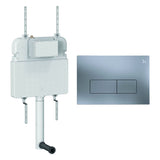 Crosswater Concealed Cistern MPRO Plate in Brushed Nickel Crosswater Dual Flush Slimline Concealed Cistern Set with Flush Plate  - 508 x 80 x  550mm