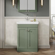 Aquarius Bathrooms Floor Standing Vanity Unit Green / 1 Aquarius Leighton 500mm Floor Standing Two Door Vanity Unit with Basin