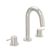 Saneux Wall Mounted Basin Tap Saneux Cos 3 Hole Deck Mounted Basin Mixer Tap in Brushed Nickel