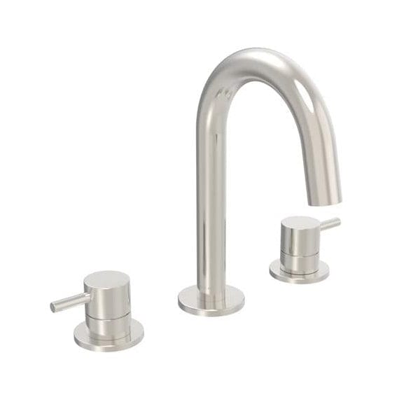 Saneux Wall Mounted Basin Tap Saneux Cos 3 Hole Deck Mounted Basin Mixer Tap in Brushed Nickel