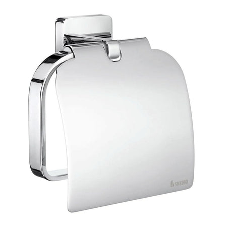 Smedbo Toilet Roll Holder Smedbo Ice Toilet Roll Holder with Cover in Chrome